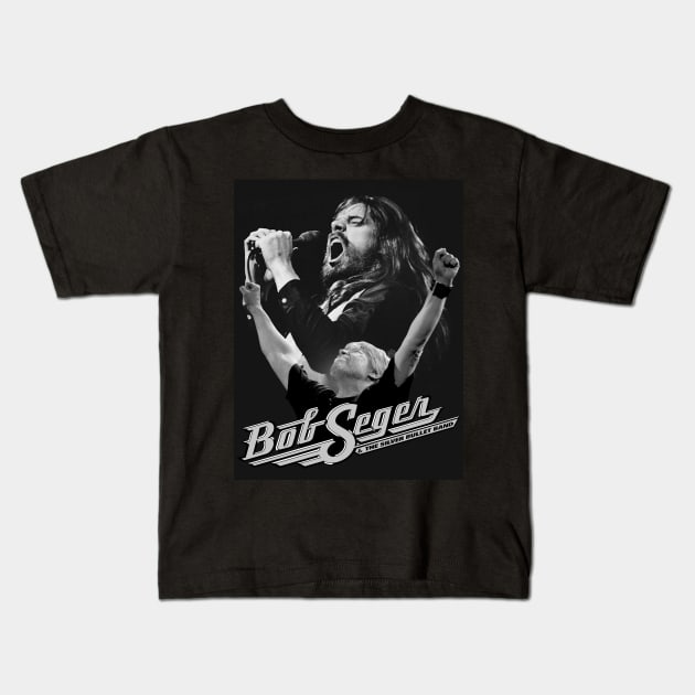 Bob seger Legend rock and roll band Kids T-Shirt by bodisemok